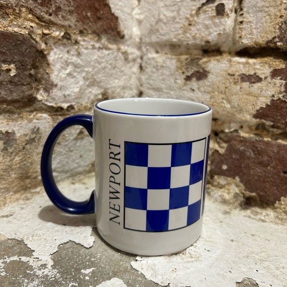 Other - Vintage Newport Sailing Flag Mug in Blue, Red and White.  Come Sail Away With Me
